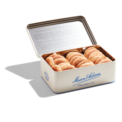 boite de 24 macarons basques collector Gorriti, ouverte